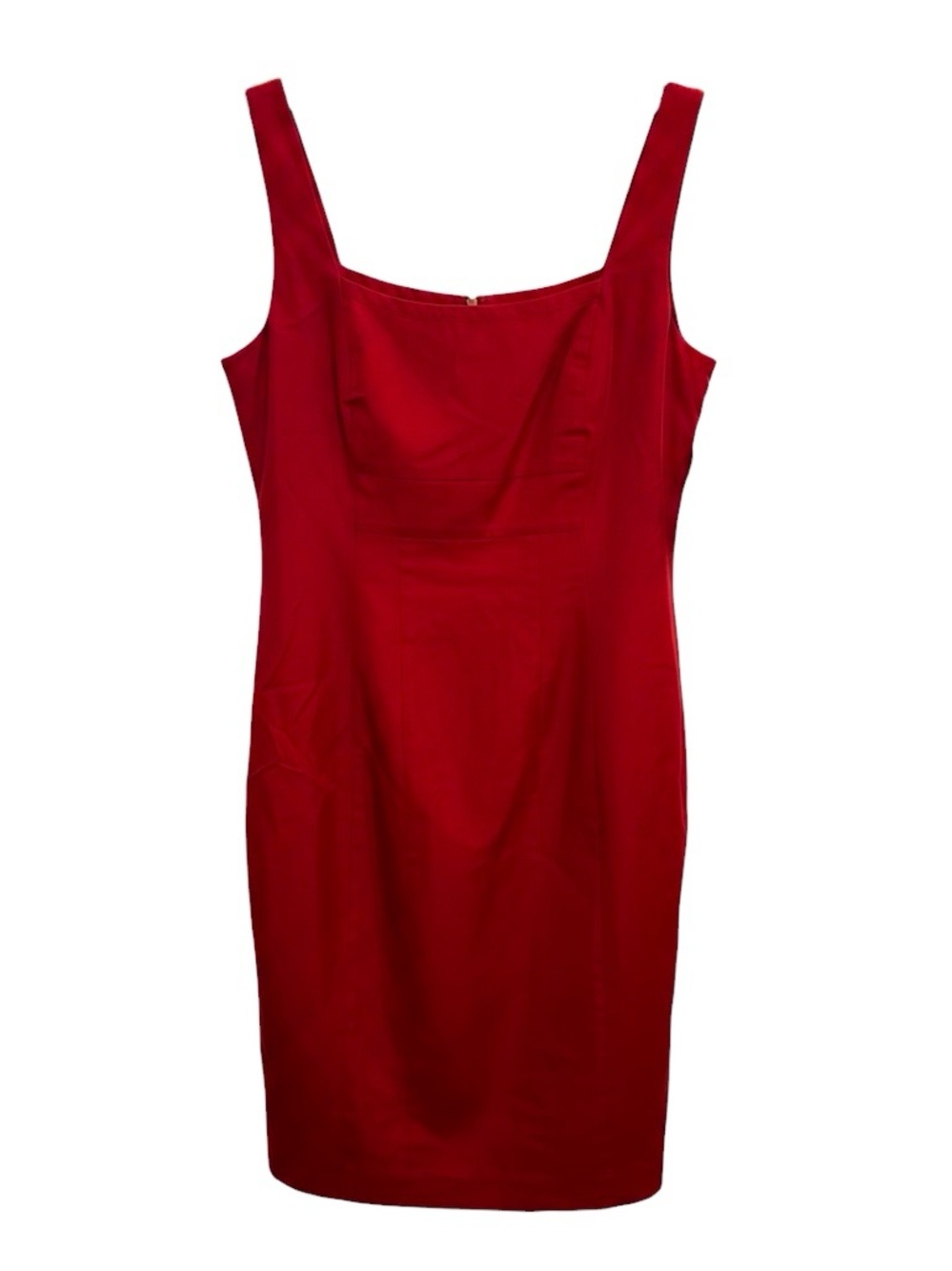 Tommy Hilfiger Red Silk Sheath Midi Size 6 Dress Sleeveless Holiday Cocktail NWT - Picture 2 of 6